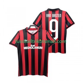 Fußballtrikots AC Mailand VAN BASTEN 9 1991 Retro 1990 Kurzarm Heimtrikotsatz kaufen